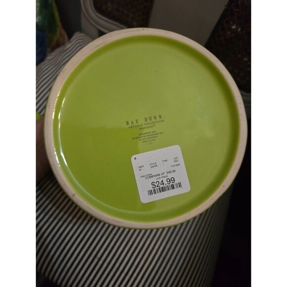 NWT Rae Dunn Deadly Poison Green Chubby Canister Halloween HTF - Picture 9 of 10
